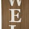 Glitzhome® 3.5ft. Welcome Porch Sign with Metal Planter